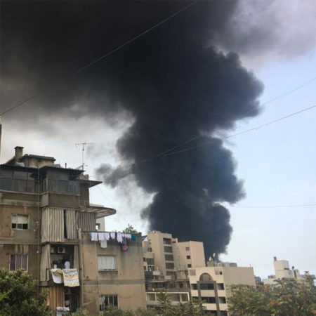 Hilfe für Überlebende der Explosion