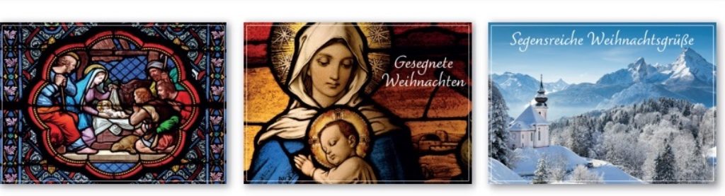 Versenden Sie Ihre Weihnachtsgrüße mit christlichen Motiven