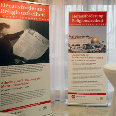 Ausstellung „Herausforderung Religionsfreiheit”