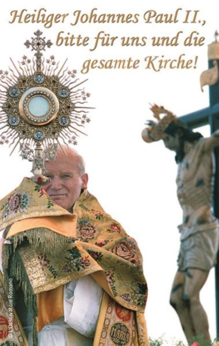 Gebetskarte Gebet von Johannes Paul II.