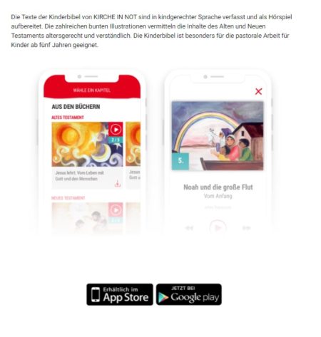 Die Kinderbibel-App von KIRCHE IN NOT