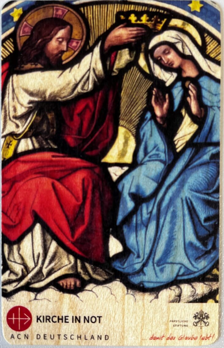 Gebetskarte <br class=”clear” />Vaterunser Ave-Maria