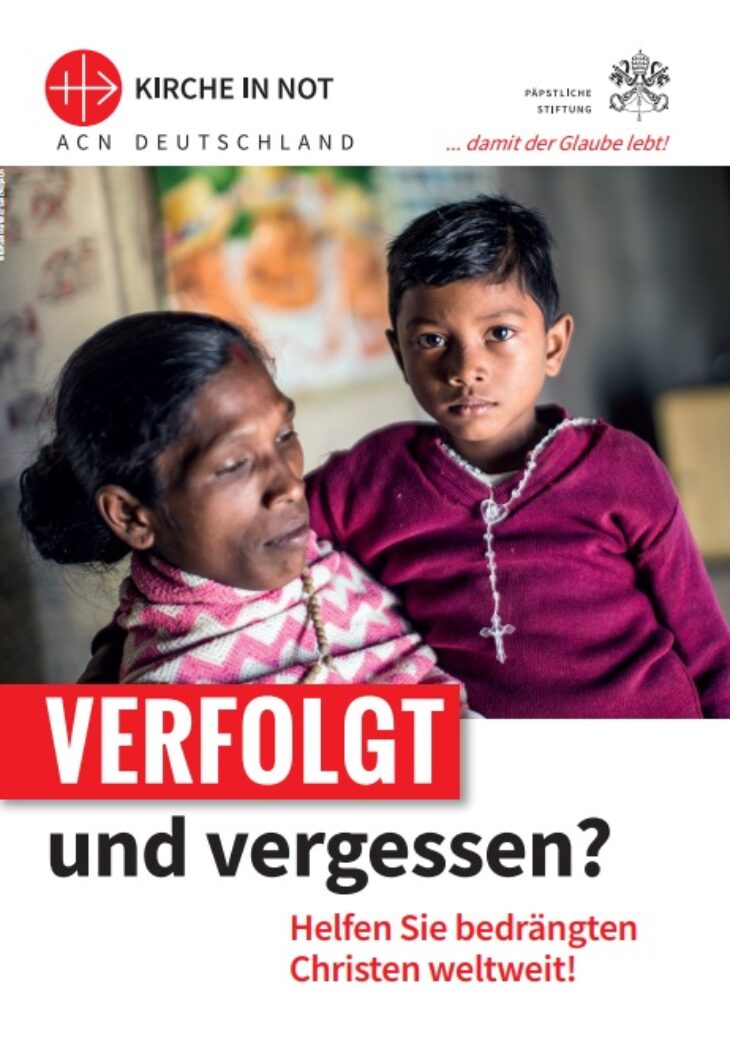 Spendenflyer verfolgte Christen