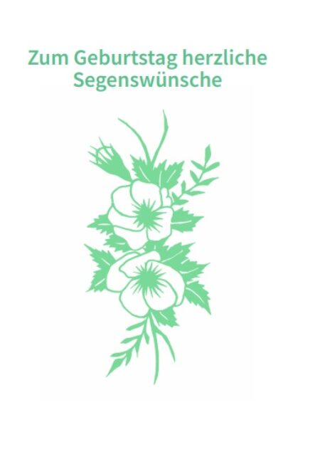 Glückwunschkarte zum Geburtstag