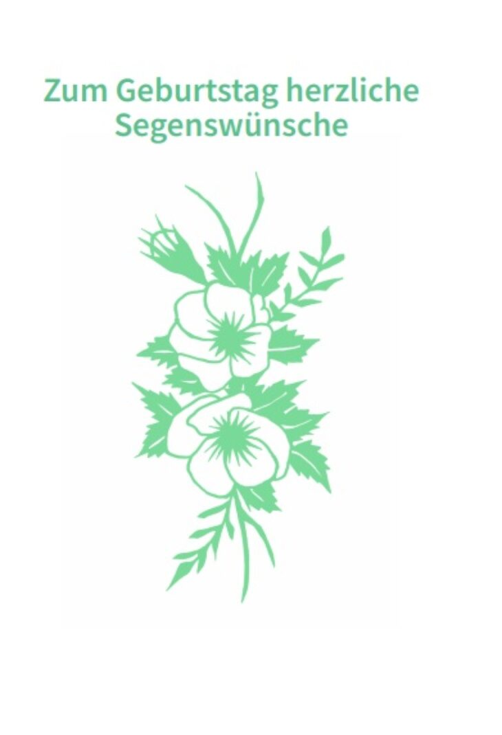 Glückwunschkarte zum Geburtstag