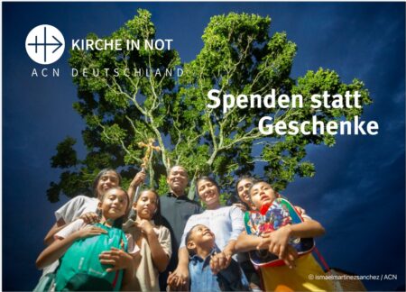 Jubiläums-Karte: Spenden statt Geschenke